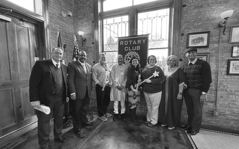Shown, from left, are Mike Lombas, EPSD Assistant Superintendent; Darwan Lazard EPSD Superintendent; Tim Comeaux, 2023 Middle School State Finalist (Chataignier Elementary); Hari Krishna Prasad Oruganti, 2024 EPSD High School Teacher of the Year (Mamou High School); Jessica Nicole Estelle Marie-Capseta ep Zang Embolo, 2024 EPSD Middle School Teacher of the Year (Ville Platte Elementary); Jennifer Beth Brown, 2024 EPSD Elementary Teacher of the Year (Chataignier Elementary); Grace Sibley, and Brian Ardoin.