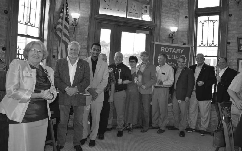 NEW OFFICERS INSTALLED - Shown, from left, are Past District 6200 Governor Yvonne Normand and 2022-2023 Ville Platte Rotary Club officers and board members, Larry Lachney, president; Brian Ardoin, president elect; Bob Manuel, vice president; Dr. Hosea “Joey” Soileau, Sergeant at Arms; Annette Johnson, treasurer; Jimmy LeBlanc, past president; and Bill Brunet, Eric Gil, Peter Strawitz and Wayne Vidrine, board members. Not pictured is Nicole Wenger, secretary.