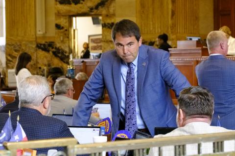 Rep. Ryan Bourriaque is pushing to fix the state’s road and bridges. (Photo by Cross Harris/LSU Manship School News Service)