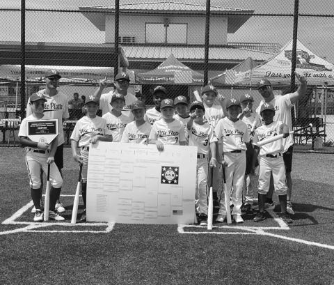 Pictured in the left photo are the Super 10s. Players are Baylor Doucet, Ty Fontenot, Everett Fontenot, Mattox Sylvester, Levi Welch, Rivers Ortego, Joseph LaHaye, Buddy Scott, Emmett Lafleur, Rhett Fruge, Elliott Bischoff, and Amari Carr; and coaches are Derek Fontenot, Josh Fontenot, and Brett Doucet. 