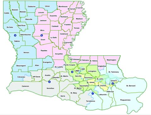 The Senate gave final legislative approval Friday to new maps for Louisiana’s congressional districts. (Courtesy of Louisiana Legislature)