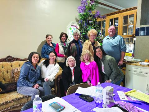 COMMUNITY LEADERS MEET -  On Monday, January 22, local community leaders and concerned residents met at the Aswell House to discuss plans and ideas to boost revitalization efforts for the City of Ville Platte, along with the help of Mayor Ryan LeDay Williams and the city. Seated from left are Sarahi Sawtelle, Maggie Eades, Dr. Gwen Fontenot, Niki Beeson and Samantha LaHaye. Standing in back, same order, are Connie Acosta Lamke, Nina David, Suzy Lemoine, Sharon Fontenot and Chris Lamke. 