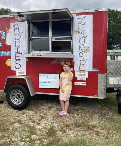 Addie Triplett used her lemonade stand to raise money for Dreams Come True Louisiana.