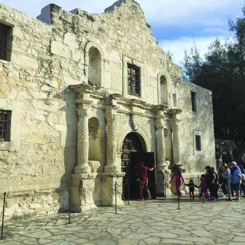 The Alamo, in San Antonio, Texas, is pictured. (Photo by Tony Marks)