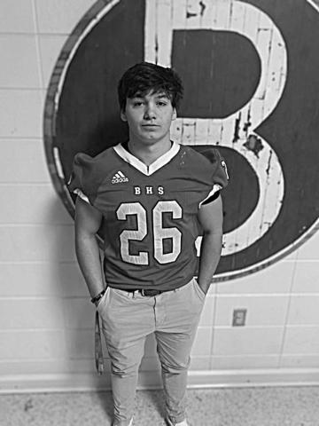 The District 5-1A offensive MVP Ashton Deaville was the focal point of Basile’s veer offense, rushing for 1130 yards and 19 touchdowns. (Gazette photo by Rhett Manuel)
