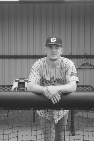 Caden Askey, of Pine Prairie High School, was named the All-Parish most valuable player in baseball. The former Panther slugged 4 home runs and 19 RBI and scored 31 runs.  On the mound, he went 7-1 with an ERA of 2.91. (Gazette photo by Tony Marks) 