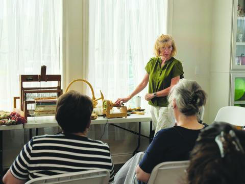 Cotton demonstration held at Senior Center