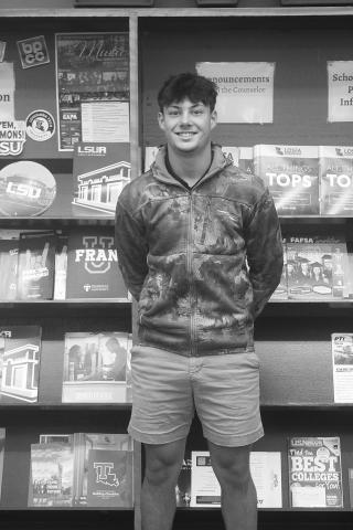 Branigan Berzas, of Mamou, recorded an on-base plus slugging percentage that was north of 1.000 during his sophomore season. As a result, he was named as the parish’s most valuable player in baseball (Gazette photo by Tony Marks) 