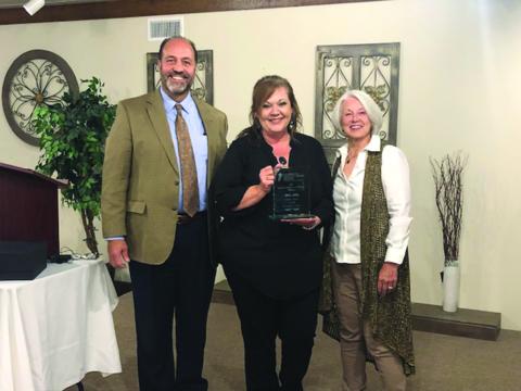 From left are Raymond Hebert, CEO Community Foundation of Acadiana;  Connie Lamke, Acosta Foundation; and Gwen Fontenot, Evangeline Foundation (Gazette photo by Tony Marks)