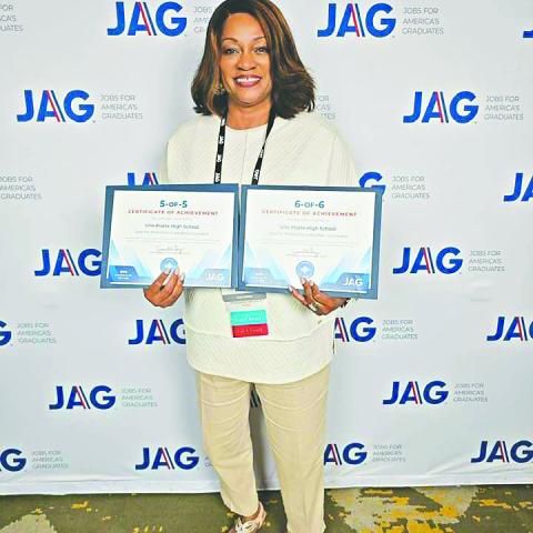JAG Specialist Dianna Freeman-Johnson is celebrating 22 years with the JAG program and remains passionate about the program and working with the youth of the community and helping them to succeed. (Photo courtesy of Dianna Freeman-Johnson)