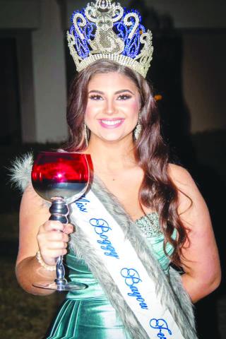 Billiot was honored to be selected as Miss Congeniality amongst the 54 contestants vying for the Queen of Queens title. (Photo courtesy of Boggy Bayou Festival)