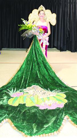 NEW QUEEN CROWNED - Pine Prairie native, and former Queen Cotton, Shelbi McClay Rials was crowned as the 50th Rayne Frog Festival Queen during the pageant held March 26. (LSN photo courtesy of Rayne-Acadian Tribune)