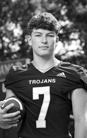 The parish’s co-offensive MVP Hayden Droddy was the first-team all-district selection, passing and rushing for over 1K yards and nearly 40 total touchdowns. (Photo courtesy of Angela Deville)