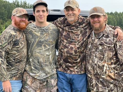Pictured from left are Christopher Ludeau, Cain Ludeau, Jesse Ludeau, and Jay Ludeau. (Photo courtesy of Christopher Ludeau)