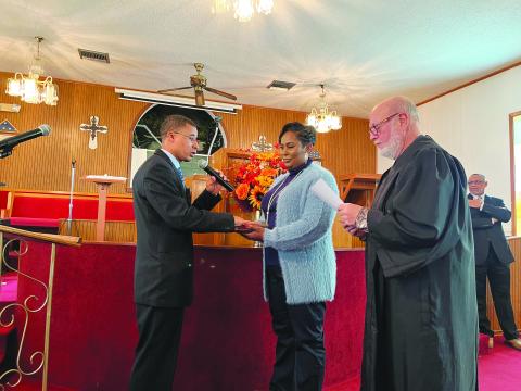 Hall sworn in as Mamou’s new Chief of Police