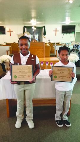 Pictured are new members of Girl Scout Troop 2010 Paislyn Scott and Mia Ardoin. (Photo courtesy of Cinama Edwards)