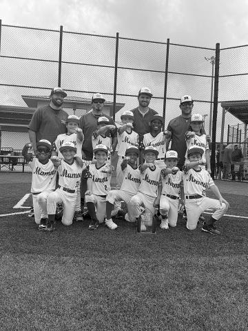 The Mamou DYB 8U All-Stars claimed the district championship on Sunday, June 21, and will now head to the regional tournament in Bossier City. Players are Jarlon Anderson, Callen Landreneau, Eli Briscoe, Darien Dicks, Hunter Mouton, Lane Mayeaux, Rhett Pierrottie, Gannon Watson, Mardi Gaspard, Coy Landreneau, Brenton Doyle, and Dax Guillory. 