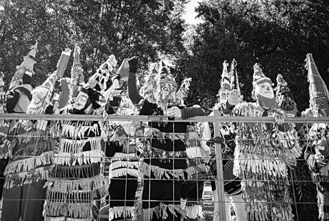 Basile Mardi Gras runners are shown above during last year’s festivities. (Photo by Tonya Ortego)