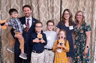 Seth Norris, newly elected chair of the state’s CPA association, is pictured with his family, wife, Jessica; and children, Genevieve, Seth Jr., Brian, Mary Catherine, and Jude. (Photo submitted)