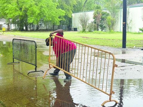 Strong weather moves through area