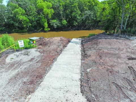 New boat ramp on Acadiana Conservation Corridor WMA. (Photo courtesy of LDWF)