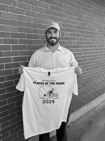Player of the Week shirt is presented