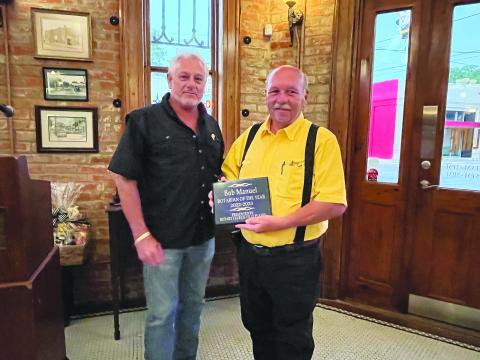 Manuel is named Rotarian of the Year