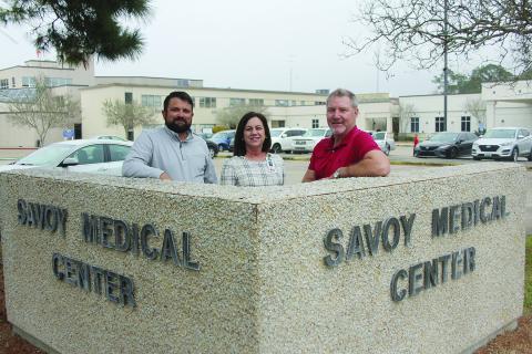 From left are new CEO/Administrator Lance Armentor, Chief Nursing Officer Laurie Manuel, and Director of Operating Danny LaHaye. (Gazette photo by Tony Marks)
