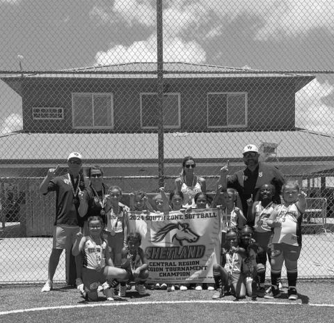 The 8U softball all-stars from Ville Platte earned a berth in the PONY World Series. Team members are Jamia Anderson, Journey Broussard, Blaike Dardeau, Aimee Fontenot, Ava Fontenot, Eleanor Fontenot, Emma Kate Fontenot, Landry Leger, Jolie Ludeau, Lyla Miller, Zaniah Thomas, and A’miyah Wilson. (Photo submitted)