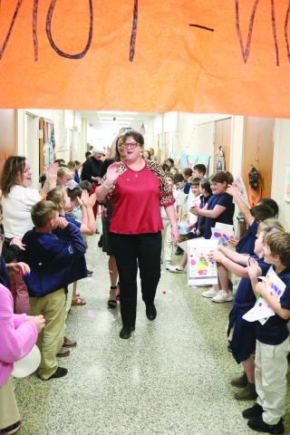 Parading through the halls