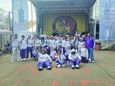VPHS band performs at festival