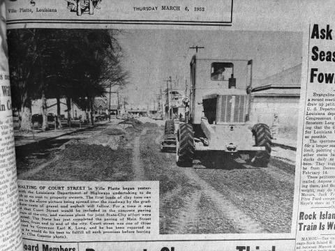 In March 1952, Court Street was asphalted through a project with the Louisiana Department of Highways. (Gazette file photo)
