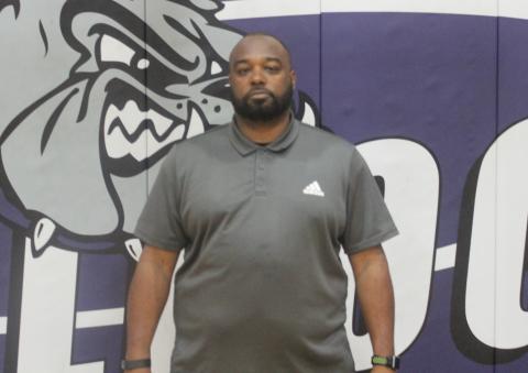 Ville Platte High head coach Launey Coward has been named the 2022 Ville Platte Gazette’s Coach of the Year for boys’ basketball in Evangeline Parish after leading Bulldogs to an overall record of 19-8 and a district championship with a 9-1 record. (Gazette photo by Rhett Manuel)