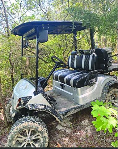 Pictured is the golf cart reported stolen from the Crooked Creek area. (Photo courtesy of Evangeline Parish Sheriff’s Office)
