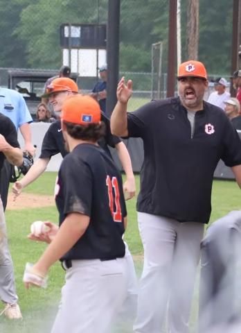 For Evangeline Parish Baseball Coach of the Year Dylan Manuel, the formula for success hasn’t changed. The school has always had the same talent pool. It’s only grown in size and therefore, had to move up in classifications. (Photo by Abby Reed)) 