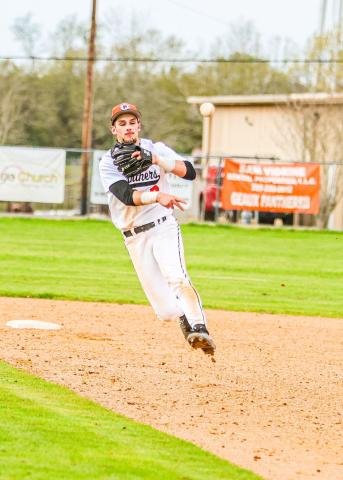 Our Parish MVP Cayden McCollough was the most well-rounded player in Evangeline Parish. He hit over .400 for the year, drove in nearly 30 runs, stole a plethora of bases and gave some innings on the mound as well. (Photo by Abby Reed)) 