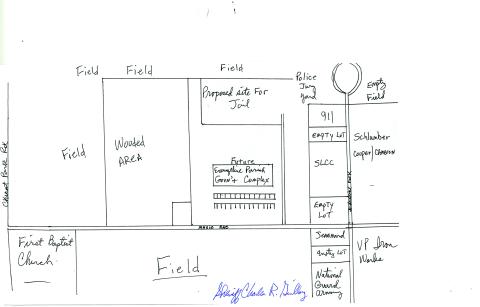 Pictured is a proposed rendering of the site of the new parish jail located in the Industrial Park. (Courtesy of Sheriff Charles Guillory)