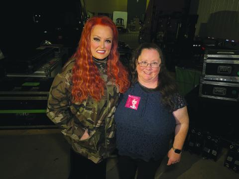 Me with Wynonna Judd in Bossier City on November 18, 2023.