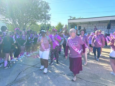 Survivors lead annual cancer walk in Mamou