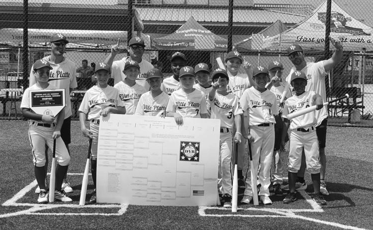 Pictured in the left photo are the Super 10s. Players are Baylor Doucet, Ty Fontenot, Everett Fontenot, Mattox Sylvester, Levi Welch, Rivers Ortego, Joseph LaHaye, Buddy Scott, Emmett Lafleur, Rhett Fruge, Elliott Bischoff, and Amari Carr; and coaches are Derek Fontenot, Josh Fontenot, and Brett Doucet.
