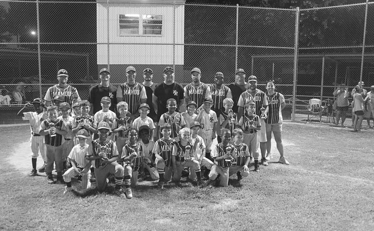 From Ville Platte, in no particular order, are players, Charlie Stevens, Walker Hebert, Paxton Monier, Graham Vidrine, Luca Dupre, Hudson Lafleur, Andress Eades, Ja’Kyrin Ferguson, William Fontenot, Boosie Campbell, and EJ Bias; from Mamou, in no particular order, are players, Malachi Mose, Beckett Duplechain, Collin Santoro, Christian Jack, Corbin Duplechain, Lee Meche, Sebastian Fontenot, Hudson Bertrand, Roman Bergeaux, Evan Fontenot, Tre Dicks, and Noah Dicks. (Gazette photo by Tony Marks)