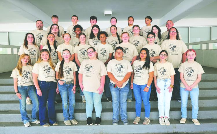 EP STUDENTS SHINE AT 4-H UNIVERSITY - Several Evangeline Parish students recently attended 4-H University in Baton Rouge. The students are shown with Madison LaTour, Assistant Extension Agent for 4-H Youth Development, and Kimberly Deville, Extension Agent for 4-H Youth Development. (Photo courtesy of Madison LaTour)