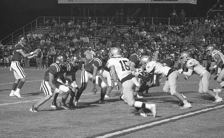 The Sacred Heart Trojans look to continue their hot streak this season as they face the Opelousas Catholic Vikings in a game that was rescheduled for tonight because of inclement weather. The game has major playoff implications for both teams. (Gazette photo by Rhett Manuel)