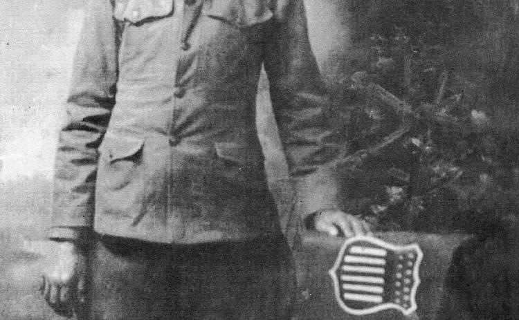 Josien Ardoin is pictured in his United States Army uniform. He was wounded in battle while fighting in World War I on July 18, 1918, and later served as president of the Evangeline Parish Police Jury and the Rotary Club of Ville Platte. (Photo courtesy of Avia Susan Boudreaux)