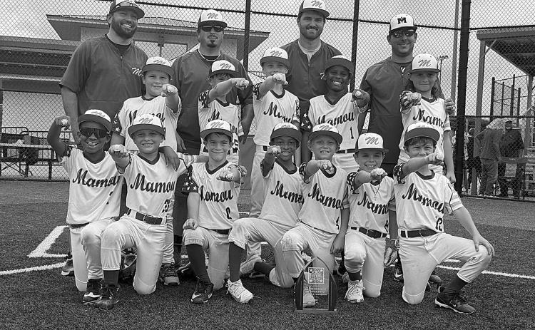 The Mamou DYB 8U All-Stars claimed the district championship on Sunday, June 21, and will now head to the regional tournament in Bossier City. Players are Jarlon Anderson, Callen Landreneau, Eli Briscoe, Darien Dicks, Hunter Mouton, Lane Mayeaux, Rhett Pierrottie, Gannon Watson, Mardi Gaspard, Coy Landreneau, Brenton Doyle, and Dax Guillory.