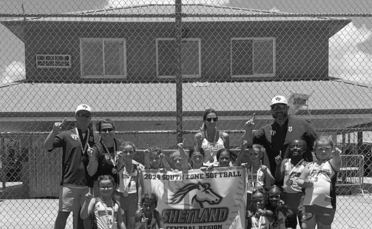 The 8U softball all-stars from Ville Platte earned a berth in the PONY World Series. Team members are Jamia Anderson, Journey Broussard, Blaike Dardeau, Aimee Fontenot, Ava Fontenot, Eleanor Fontenot, Emma Kate Fontenot, Landry Leger, Jolie Ludeau, Lyla Miller, Zaniah Thomas, and A’miyah Wilson. (Photo submitted)