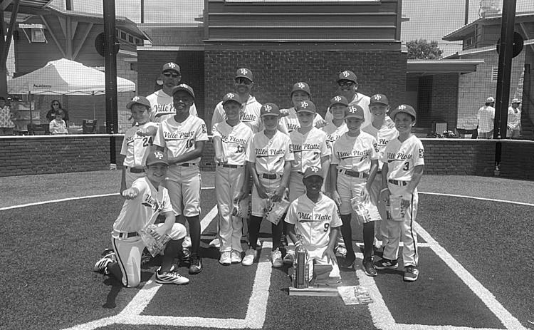 Pictured in the left photo are the Super 10s. Players are Baylor Doucet, Ty Fontenot, Everett Fontenot, Mattox Sylvester, Levi Welch, Rivers Ortego, Joseph LaHaye, Buddy Scott, Emmett Lafleur, Rhett Fruge, Elliott Bischoff, and Amari Carr; and coaches are Derek Fontenot, Josh Fontenot, and Brett Doucet.