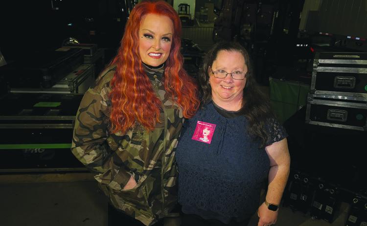 Me with Wynonna Judd in Bossier City on November 18, 2023.