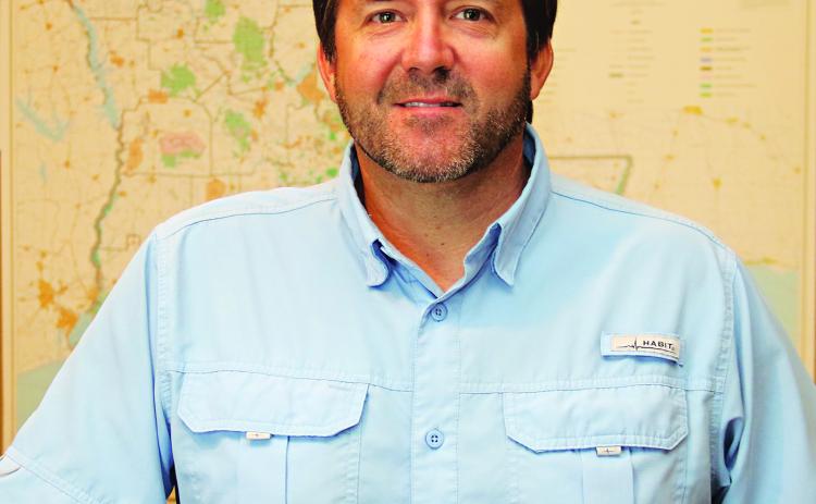 State Rep. Phillip DeVillier in his office at DeVillier House Movers and Leveling on U.S. 190 east of Eunice. DeVillier is unopposed for a third term as District 41 representative. (LSN photo by Harlan Kirgan)